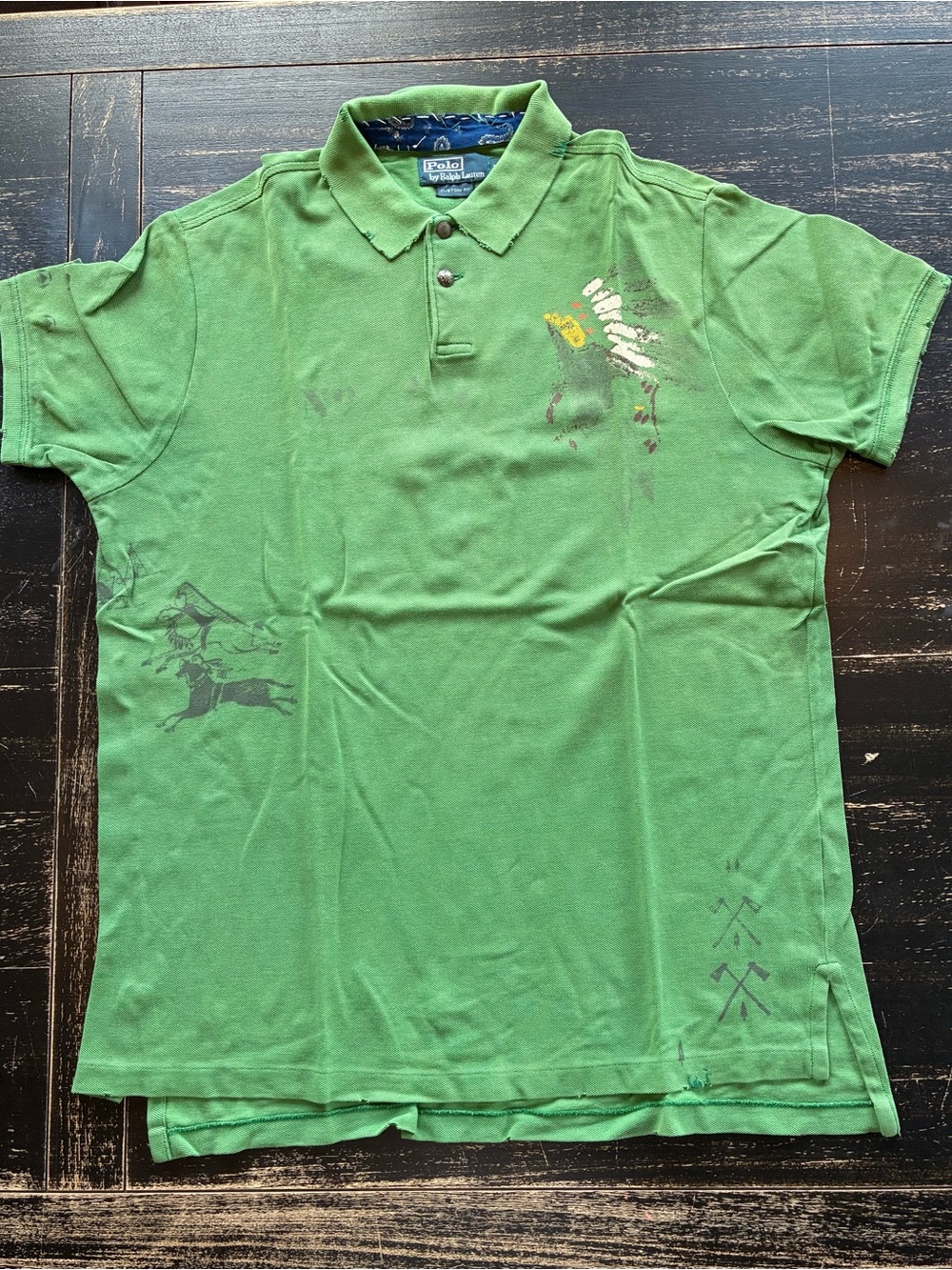 Polo by Ralph Lauren Green Short-Sleeve Polo - Limited Edition size L
